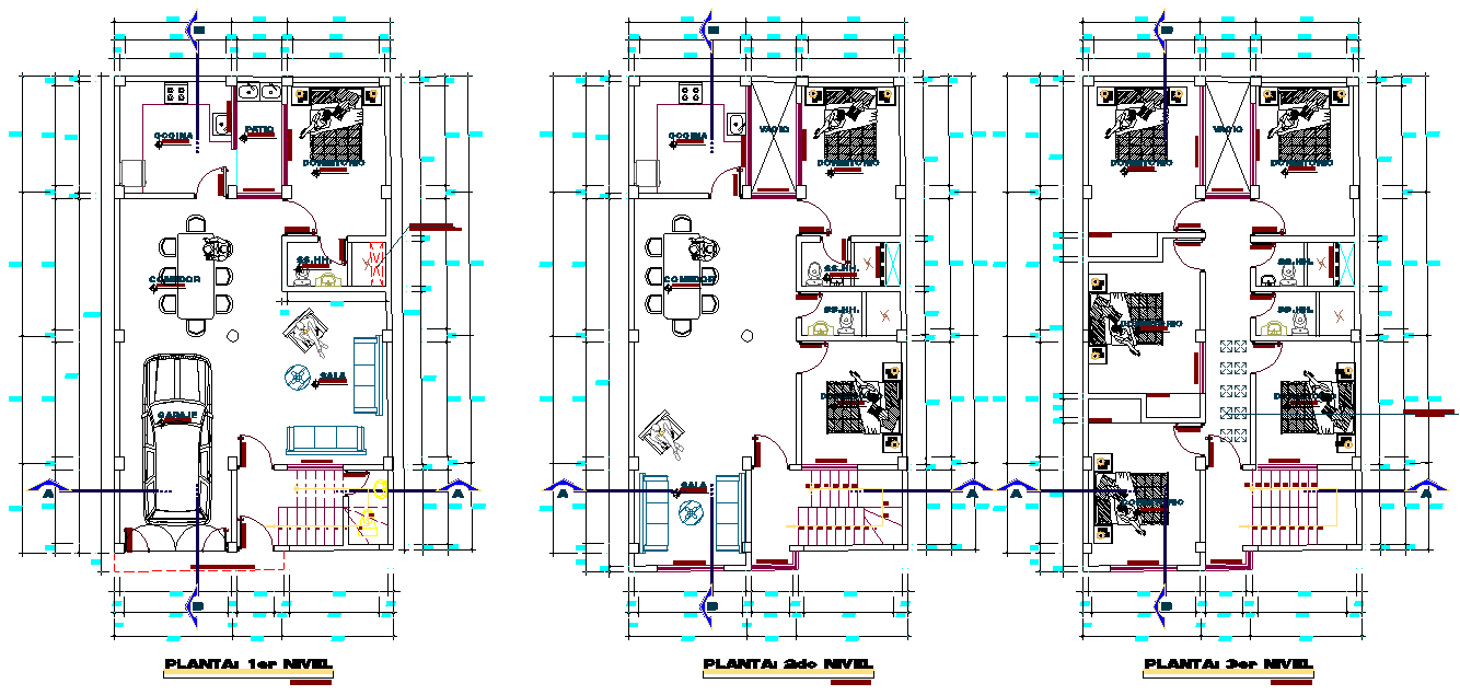 Working house plan layout file