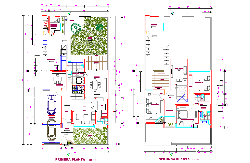 Working house plan layout file