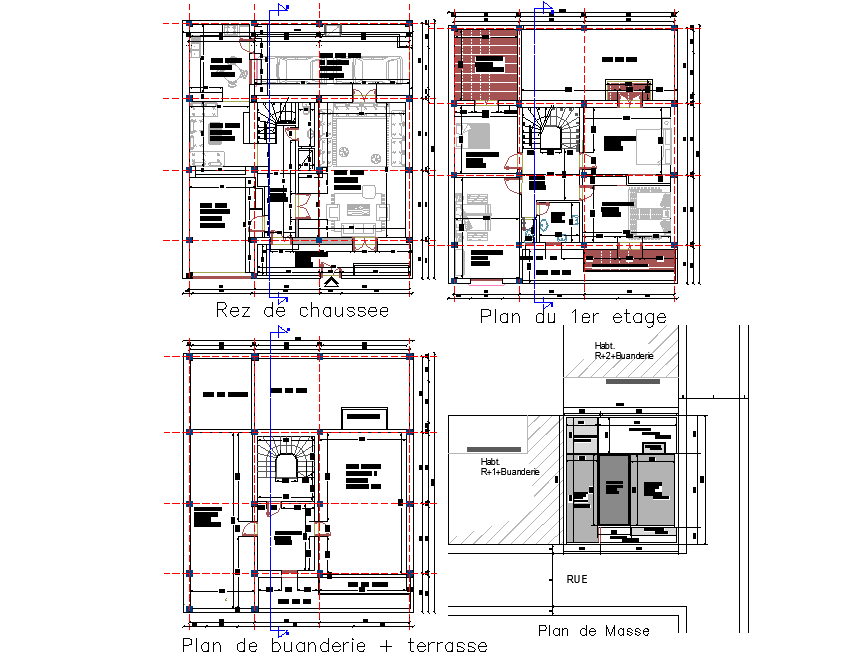 Working house plan layout file