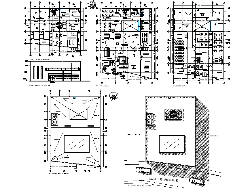 Working house planing autocad file