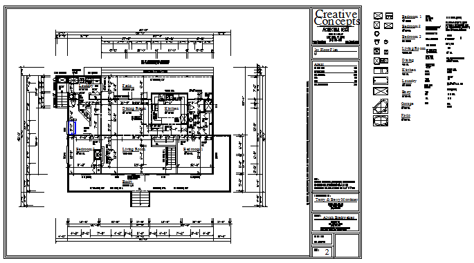 Working layout design drawing of house design