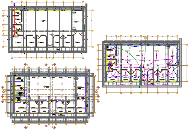 Working plan and electrical plan detail dwg file