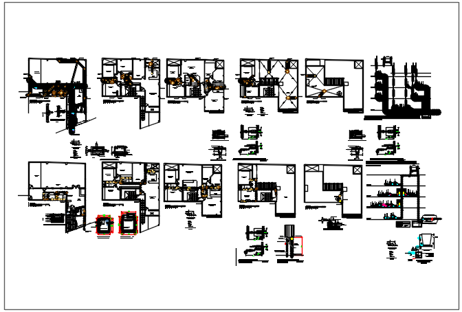 Working plan detail and elevation plan detail dwg file