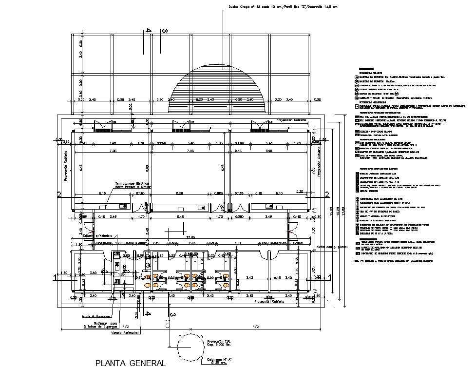 Working plan detail dwg file
