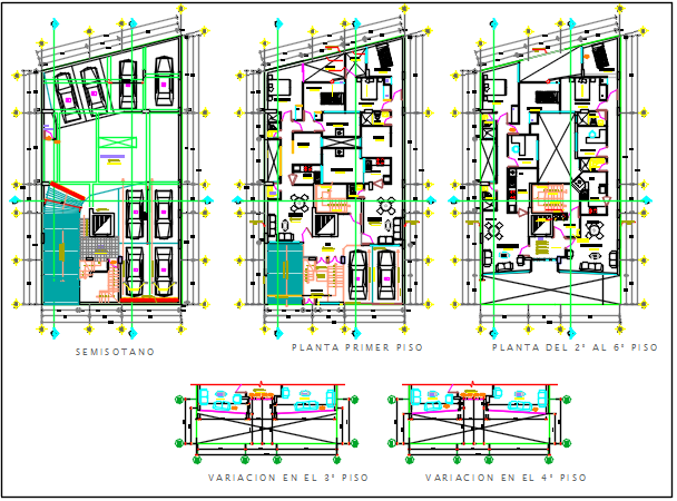 Working plan detail dwg file