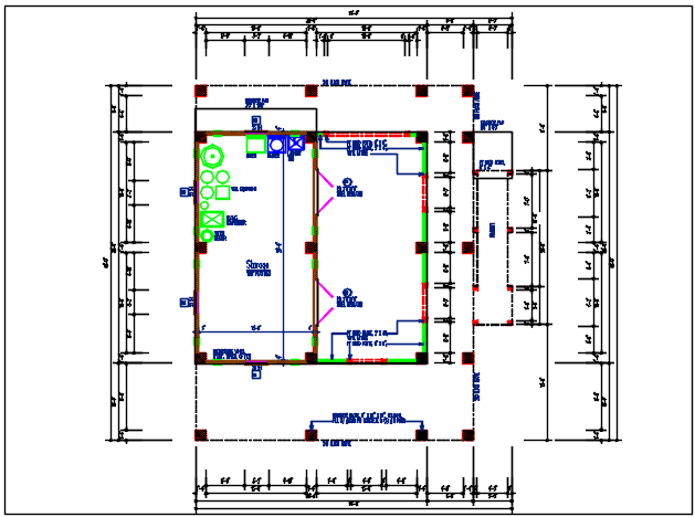 Working plan detail of the dwg file