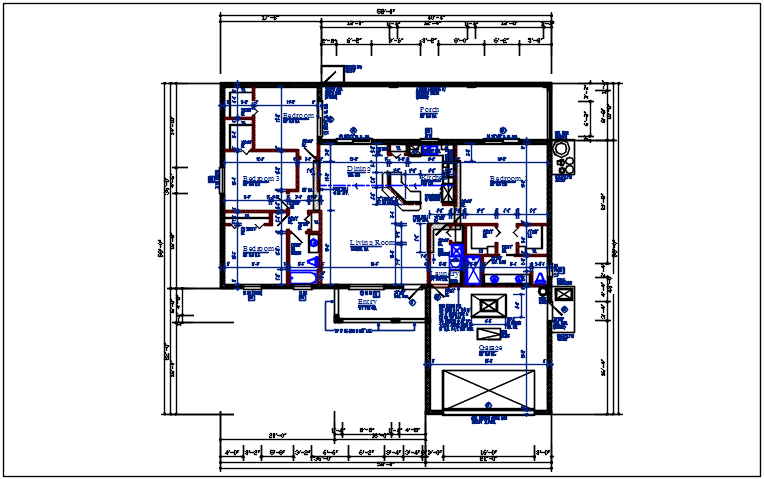 Working plan detail of the dwg file