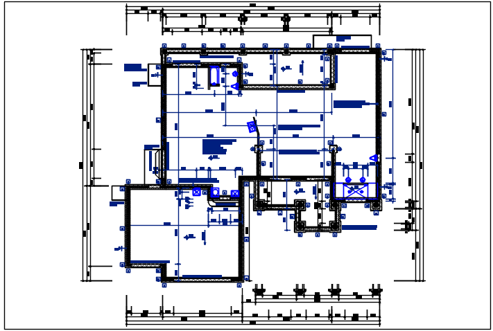 Working plan detail of the dwg file