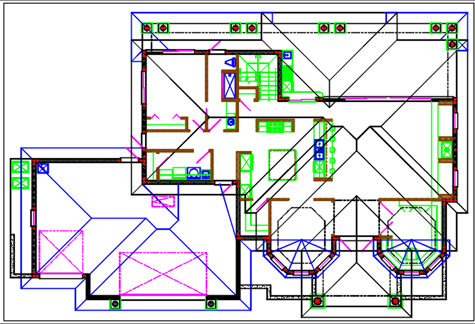 Working plan detail of the dwg file