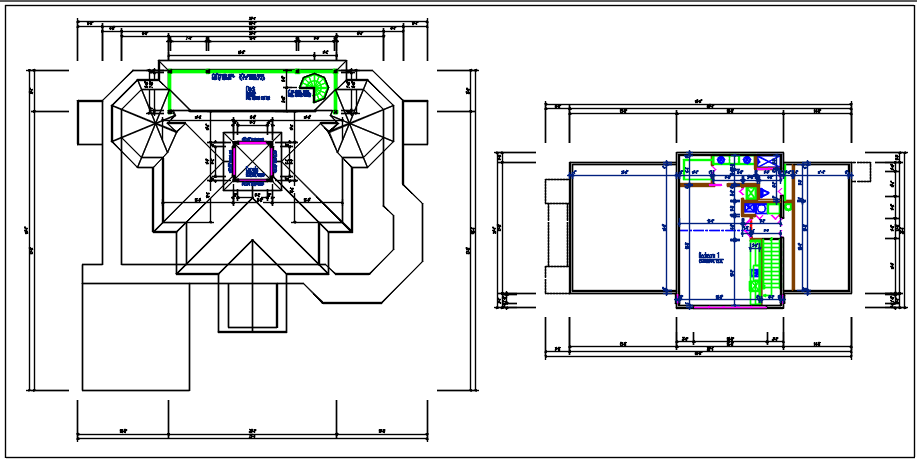 Working plan detail of the dwg file