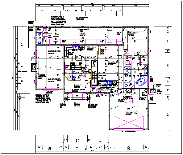 Working plan layout details dwg files