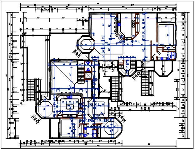 Working plan layout details dwg files