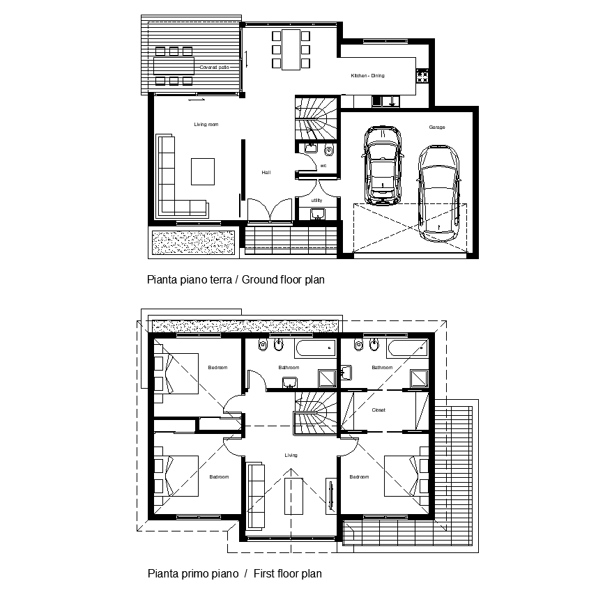 Working plan of house building detail layout autocad file