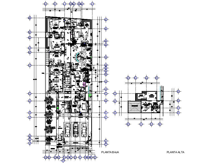 Working residential house plan detail dwg file