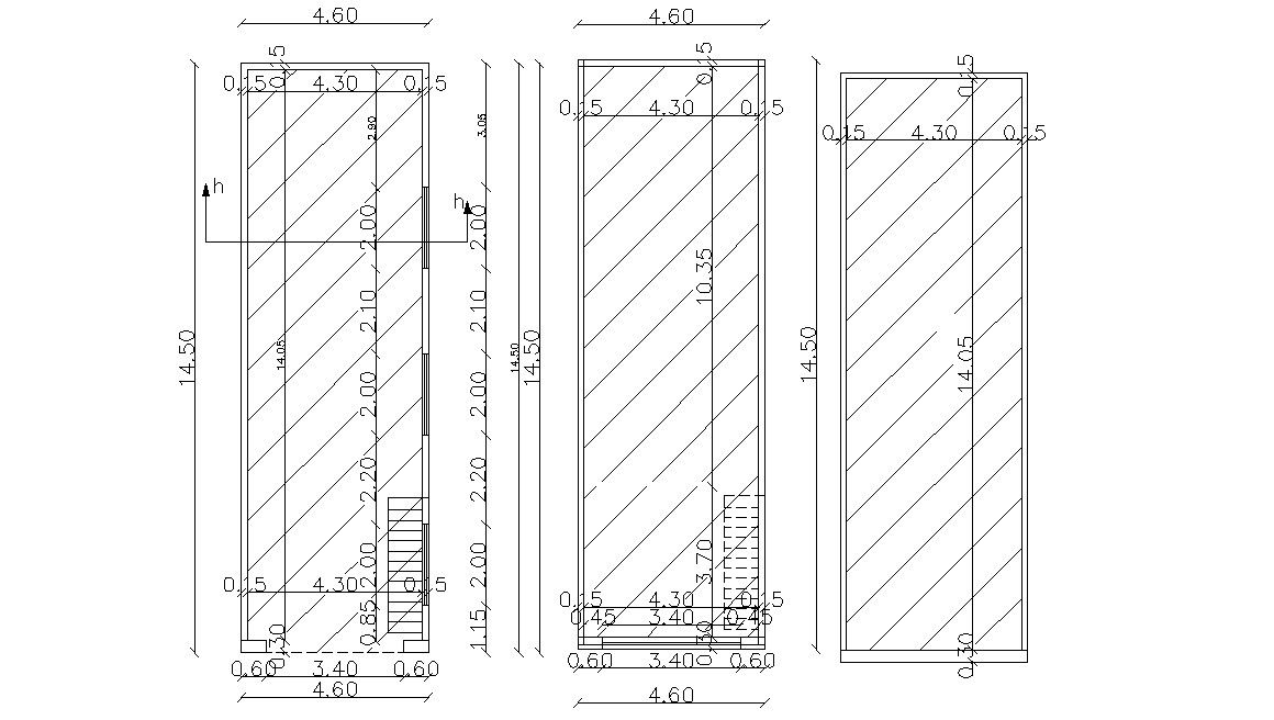 Working Drawing Of Single Shop Design Autocad File