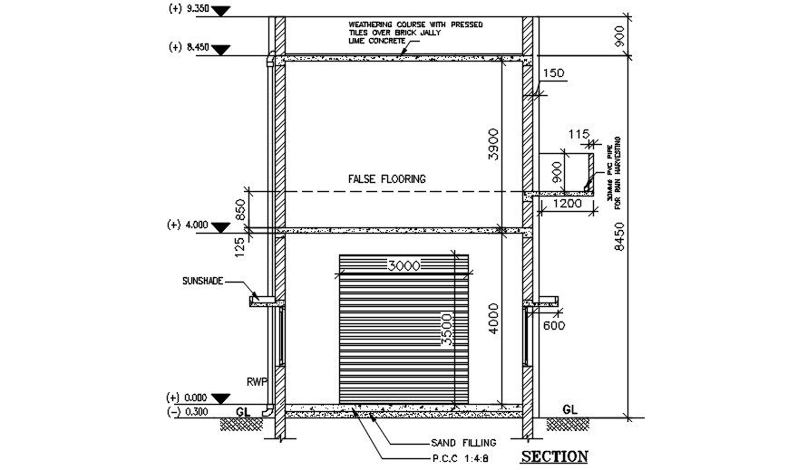 Workshop section detail file. Download cad DWG file | CADBULL