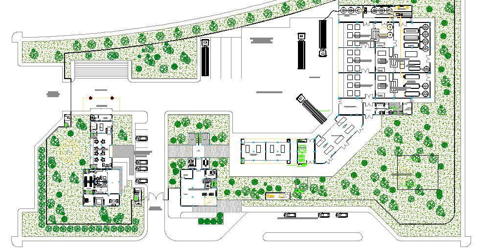 Yogurt processing plant general layout plan cad drawing details dwg file