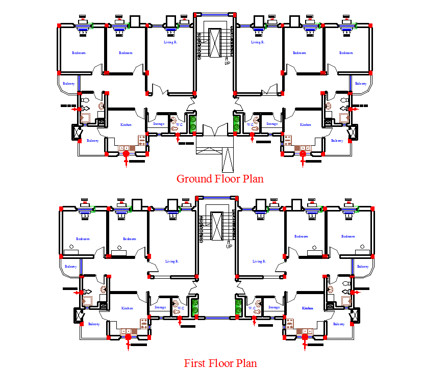 The Detailed Layout Plan of Apartment for Modern Space Design