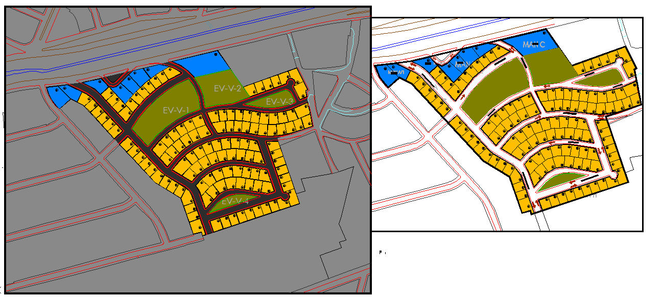 Town Planning Society DWG with Plot Layout Roads and Green Zones