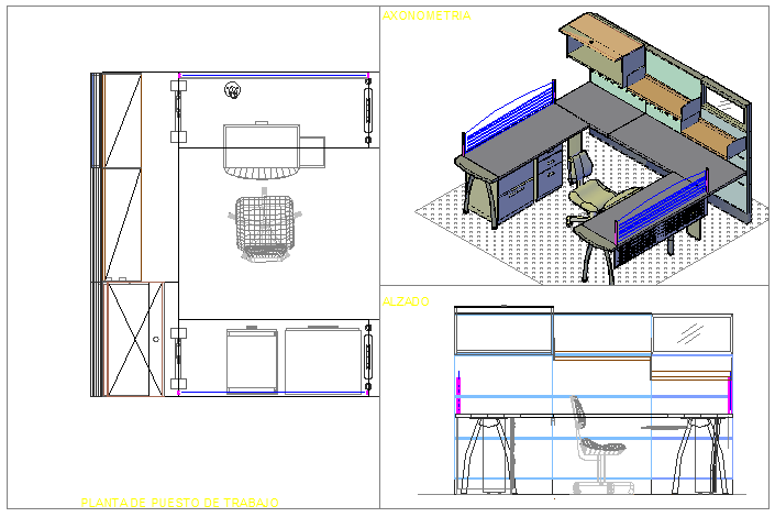 Linear work station for office
