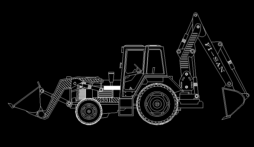 JCB CAD DWG for Construction Equipment and Mechanical Design Layout