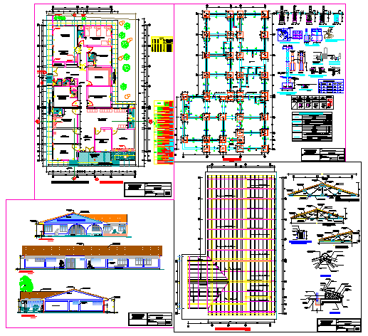 Municipal Health center design drawing