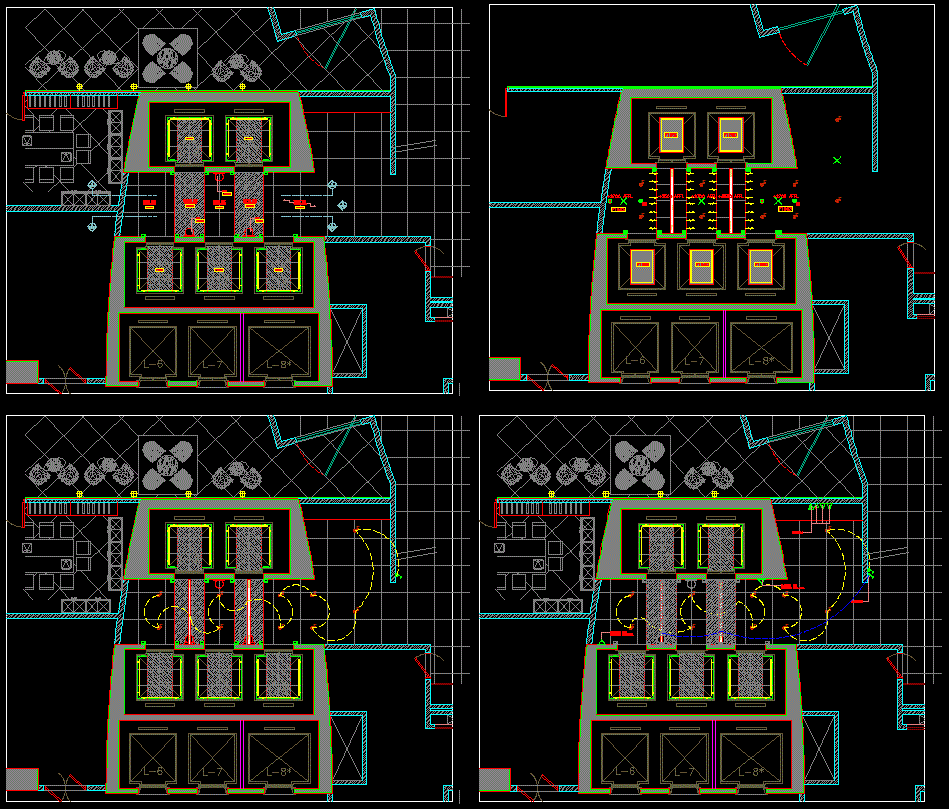 Hotel Lobby AutoCAD File with Complete 2D Layout and Design Drawings