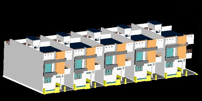 3D Modern House CAD Drawings in AutoCAD for Architectural Design