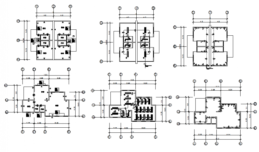 A Commercial building detail office plan autocad file