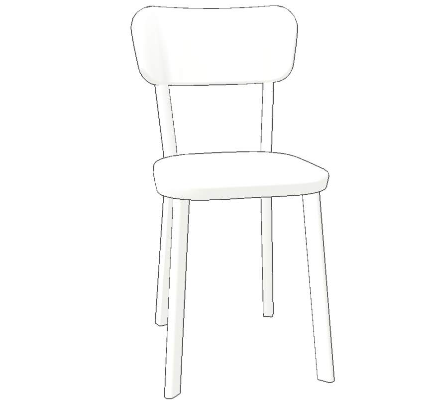 A designed chair plan & detail dwg file.