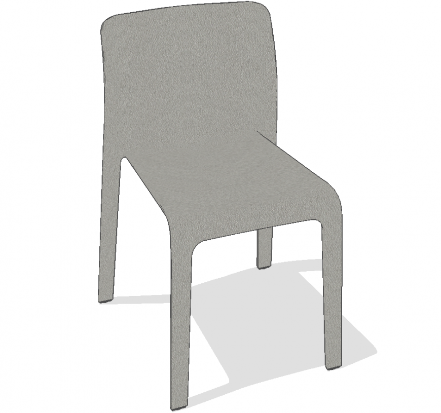 A designed chair plan a detail dwg file.