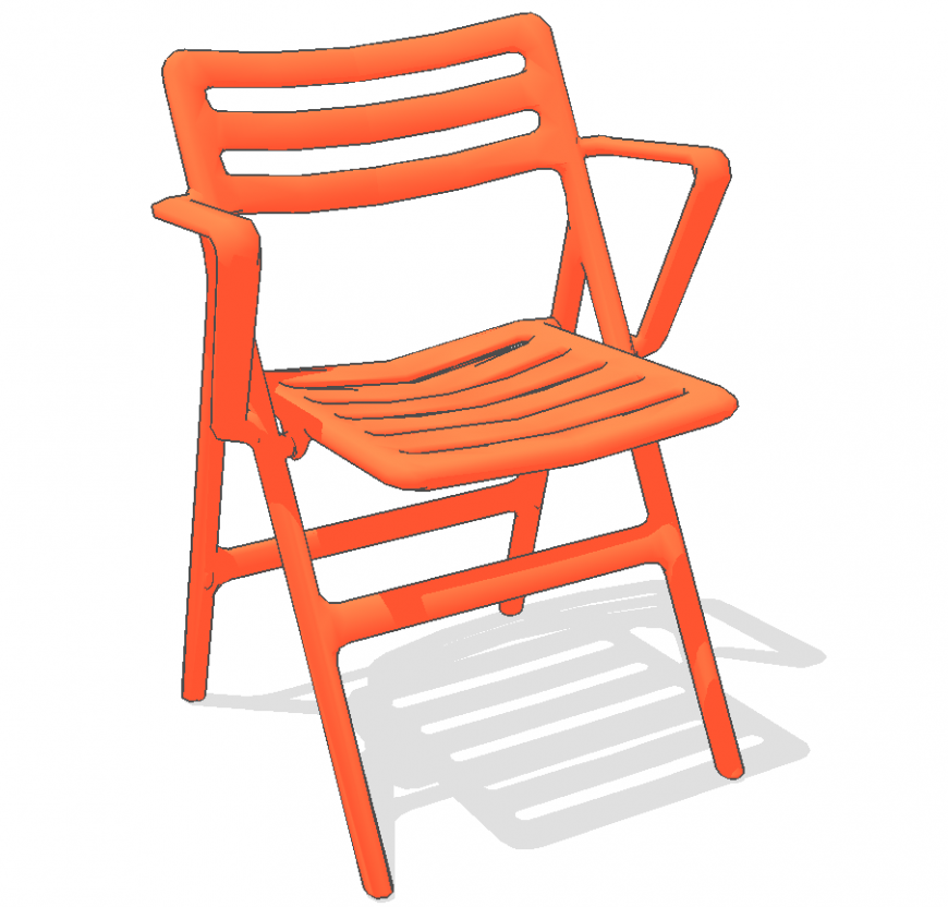 A designed chair plan detail a dwg file.