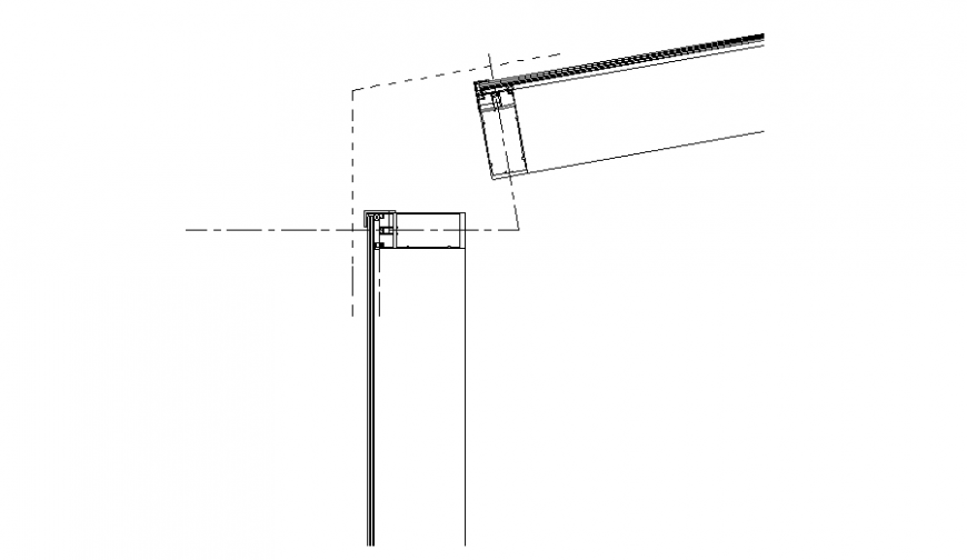 A Detail in door lock section layout file