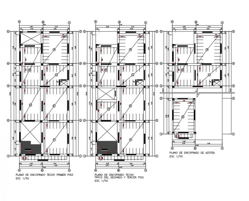 A Detail of Roof plan autocad file