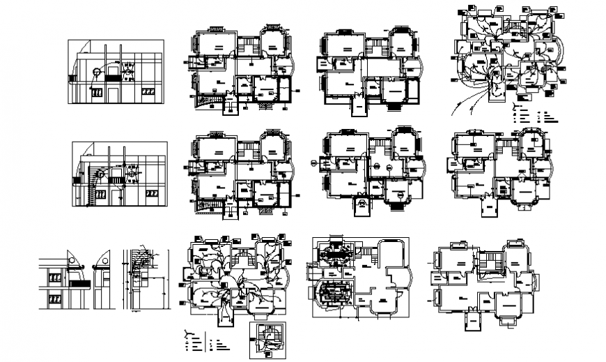 A Electrical house plan detail dwg file