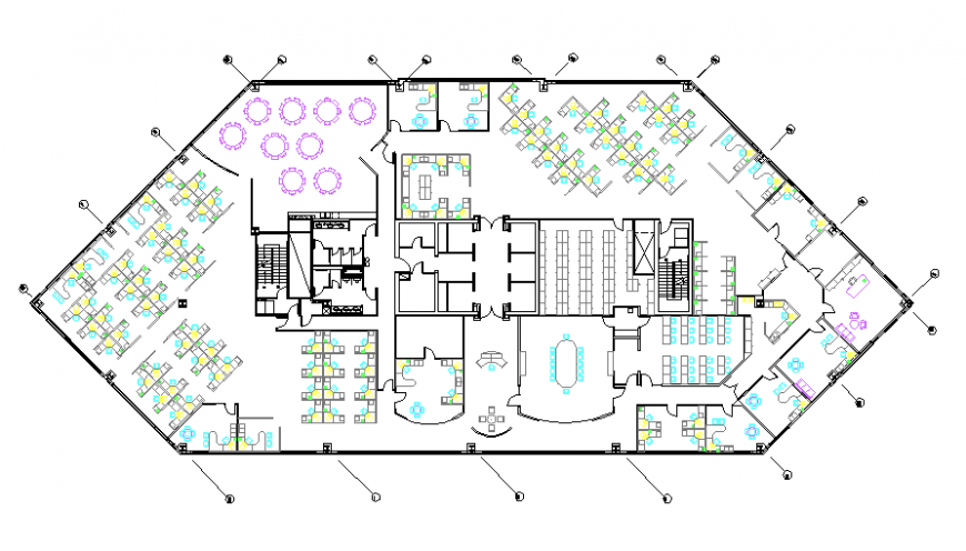 A Floor Furniture Planning detail dwg file
