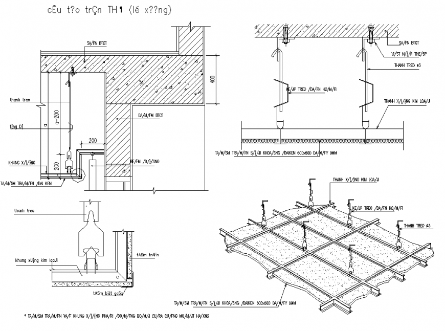 AutoCAD File Featuring Slab Section in Isometric View