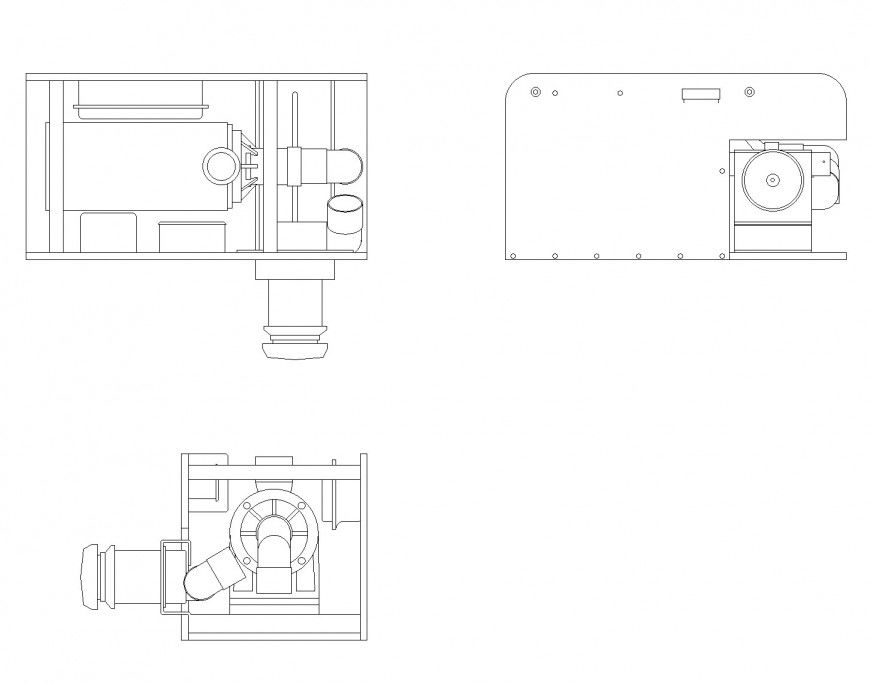 A Mechanical Body Spa Pump Kit autocad file