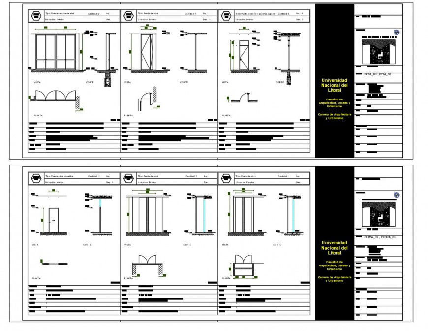A Plan and elevation door detail dwg file