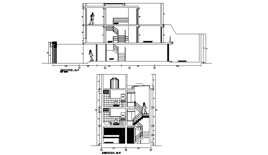 A Section house plan layout file