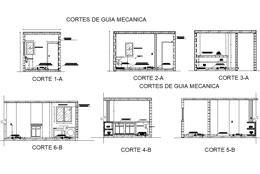 A section must contain mechanical guide detail dwg file