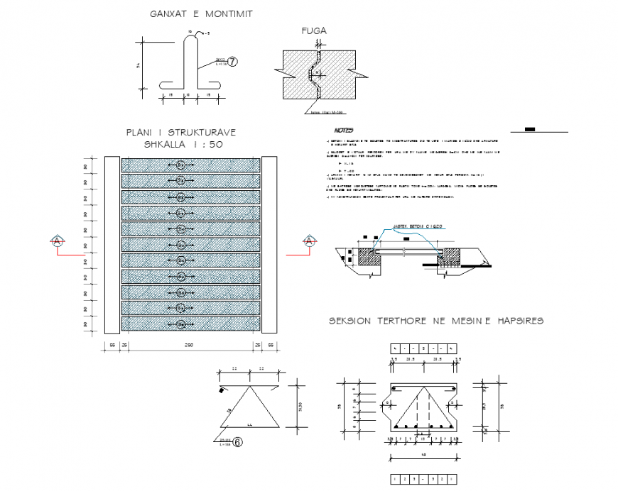 A Tertiary position nemesine space plan and section autocad file