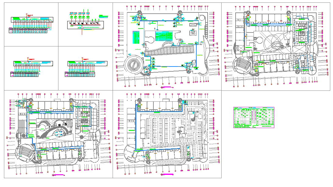 Electrical Conduit Layout CAD File with Circuit Mapping Design