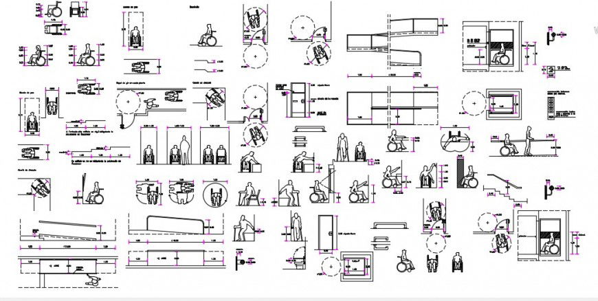 Accessibility removal of architectural barriers drawing