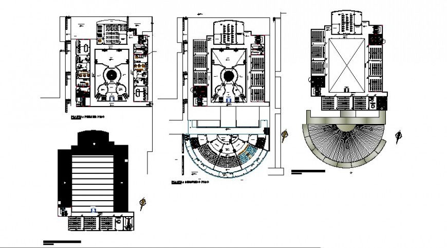 Accounting and science school floor plan distribution cad drawing details dwg file