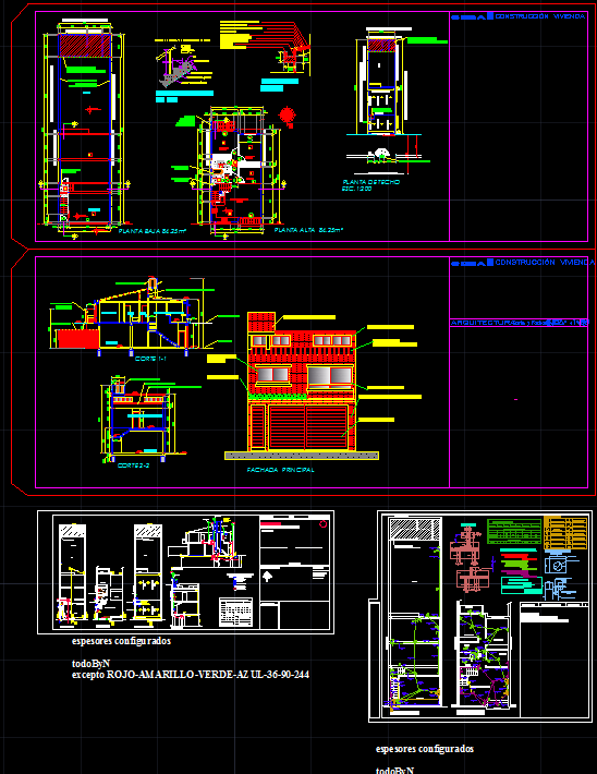 Modern Duplex House AutoCAD DWG Drawing File with Detailed Plans