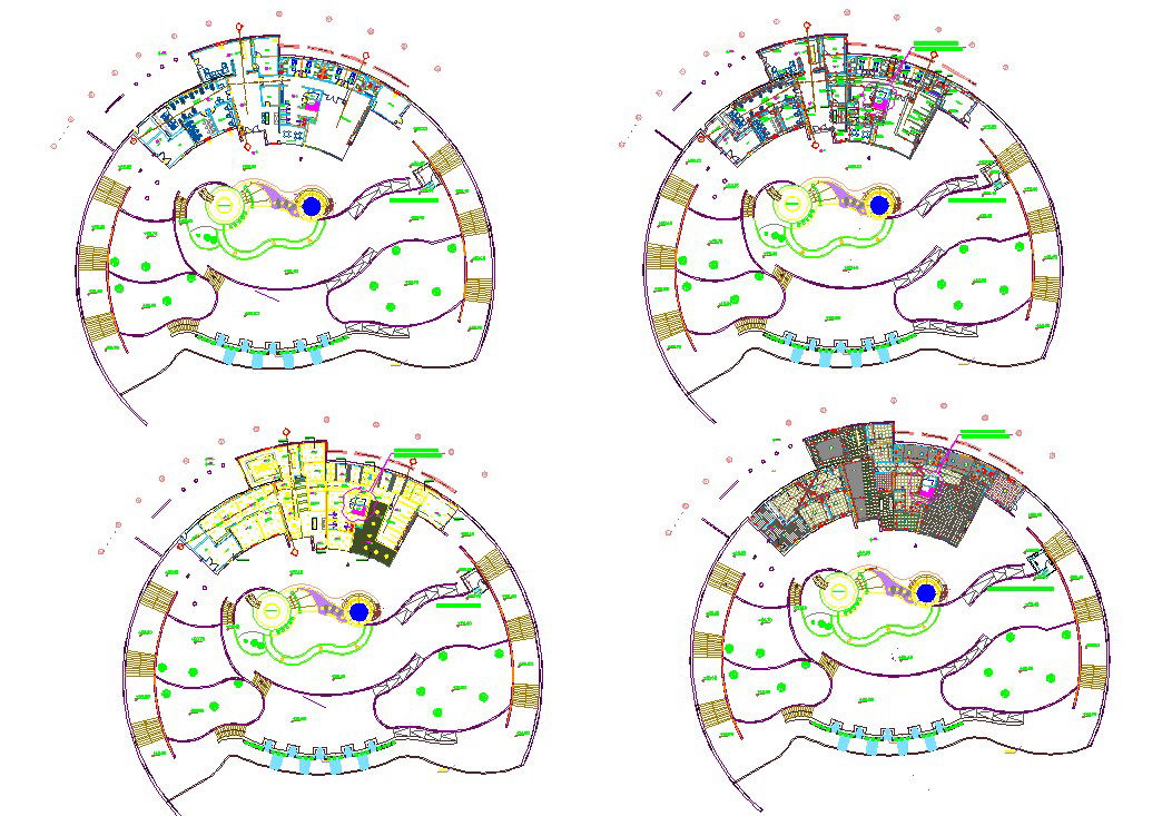Ladies Spa Interior design and detail in autocad dwg files