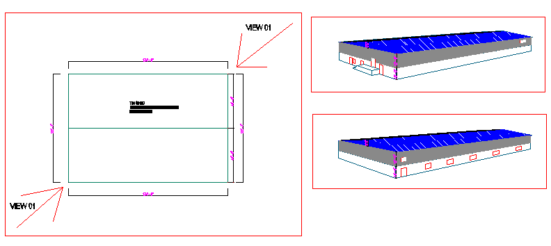 3D Warehouse Building Design Plan in AutoCAD DWG Drawing File