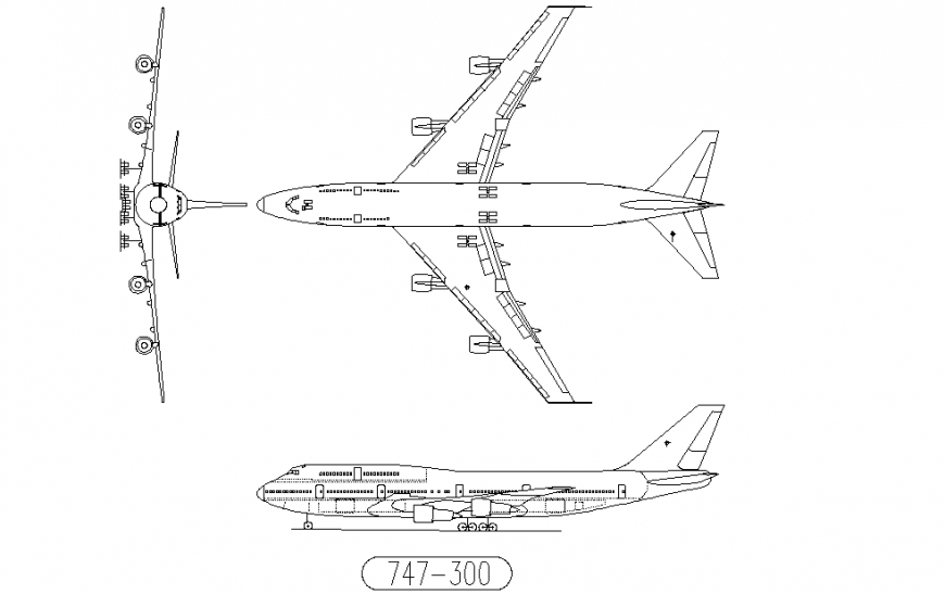 Aero Plane Plan & Side View Design