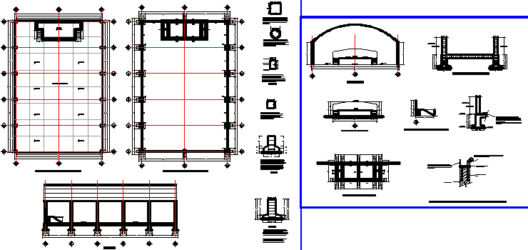 Civic Plaza DWG File with Detailed Plans, Sections, and Centerlines